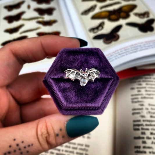 The Chiroptera Bat Sterling Silver Ring