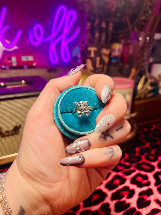 Lamby Lamb Sterling Silver Medium Stacker Ring