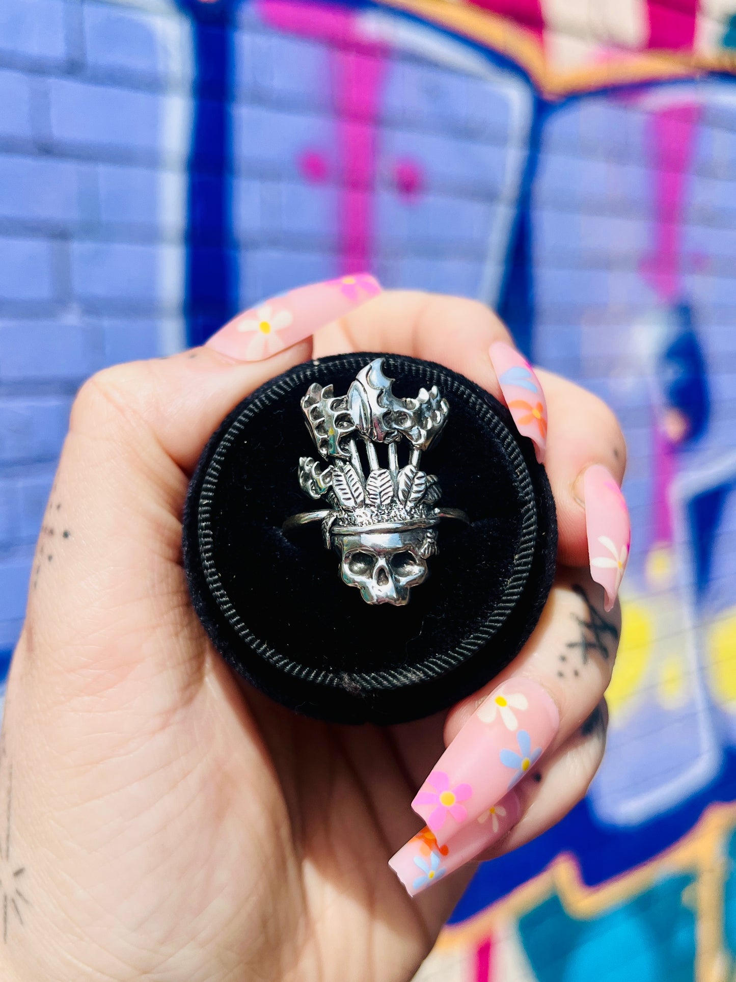 VENUS Skull Sterling Silver Ring