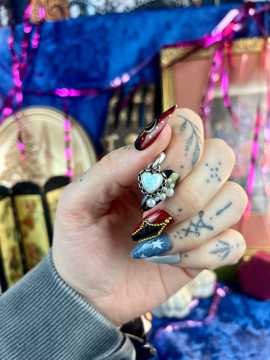 Chain Heart Sterling Silver Pendant