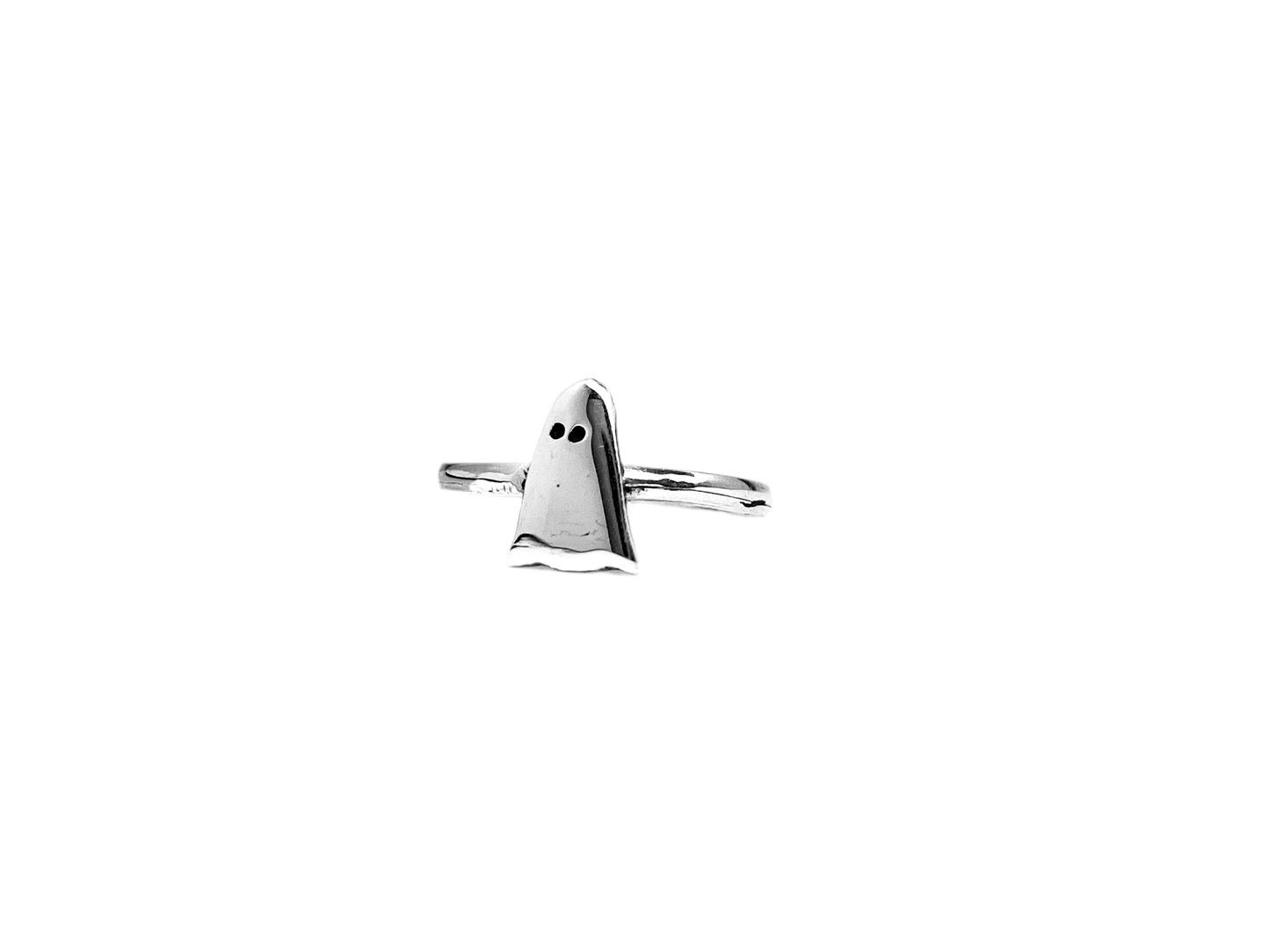 Boo Sterling Silver Ghost Ring