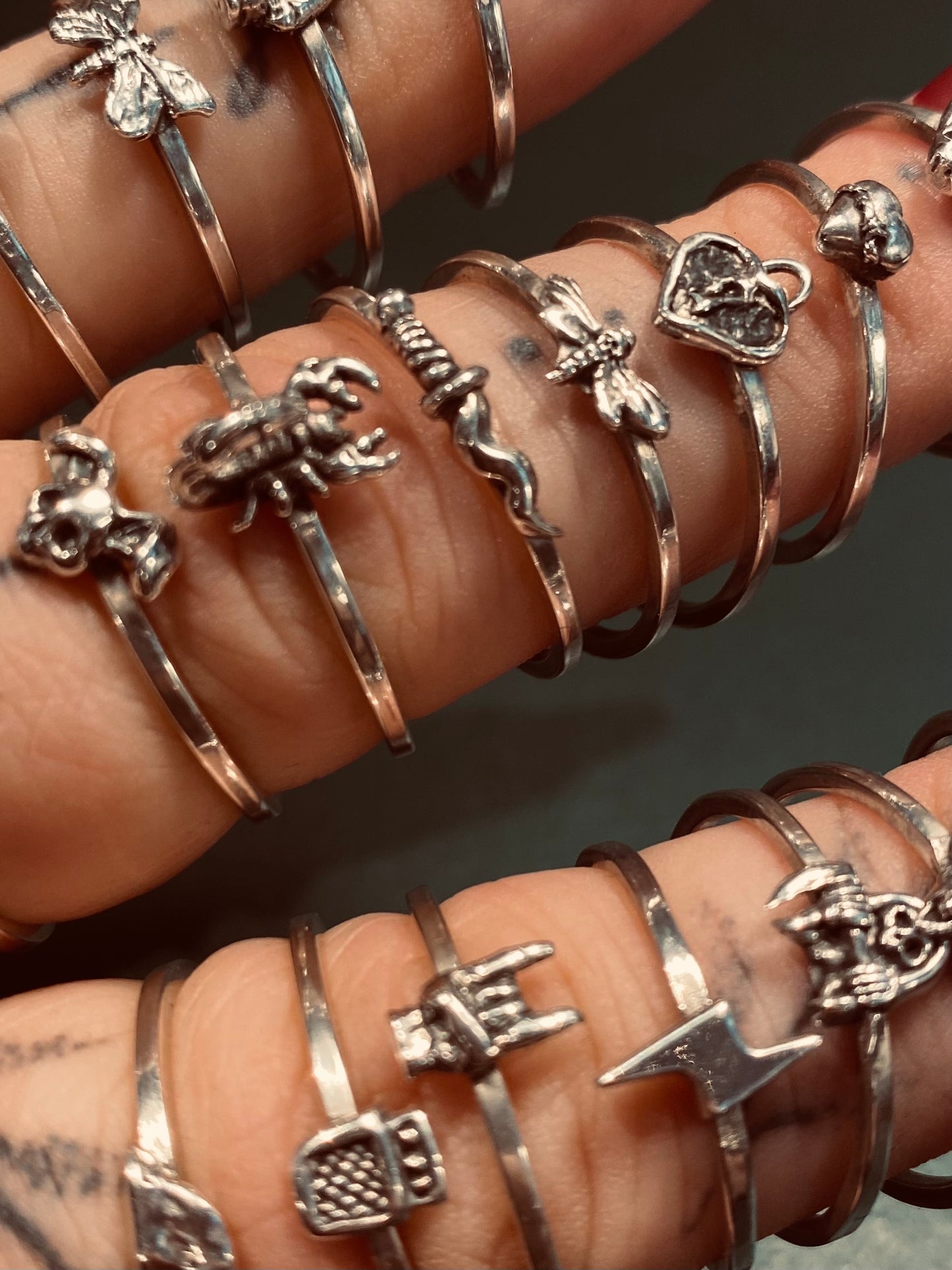 ROCK HAND STACKER Sterling Silver Ring