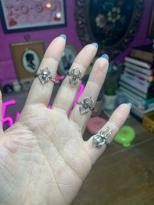 Spider Sterling Silver Ring