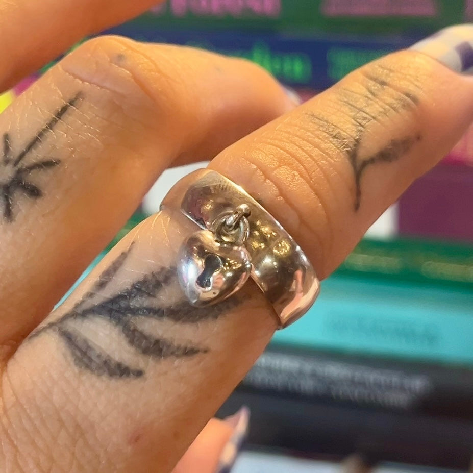 LOVE LOCK Sterling Silver Lock Ring