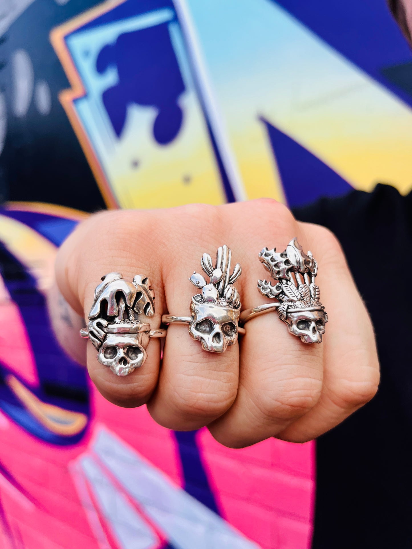 VENUS Skull Sterling Silver Ring