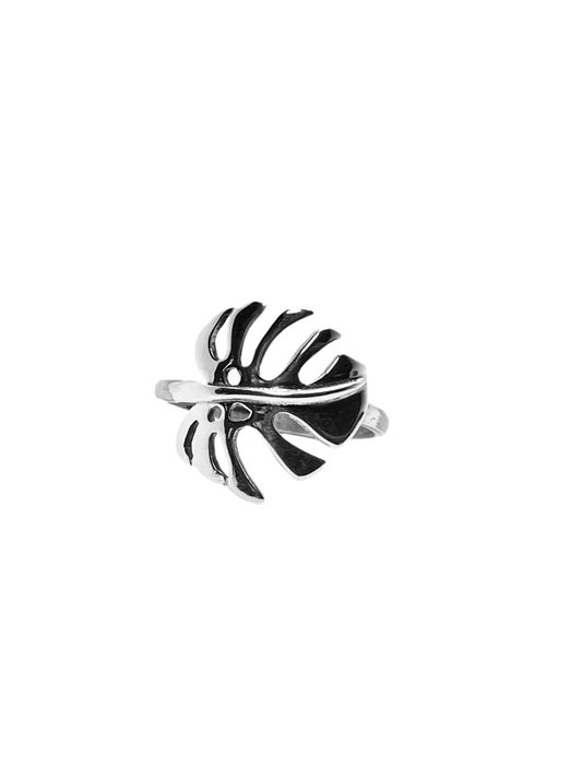 VERIEGATA Monstera Sterling Silver Ring