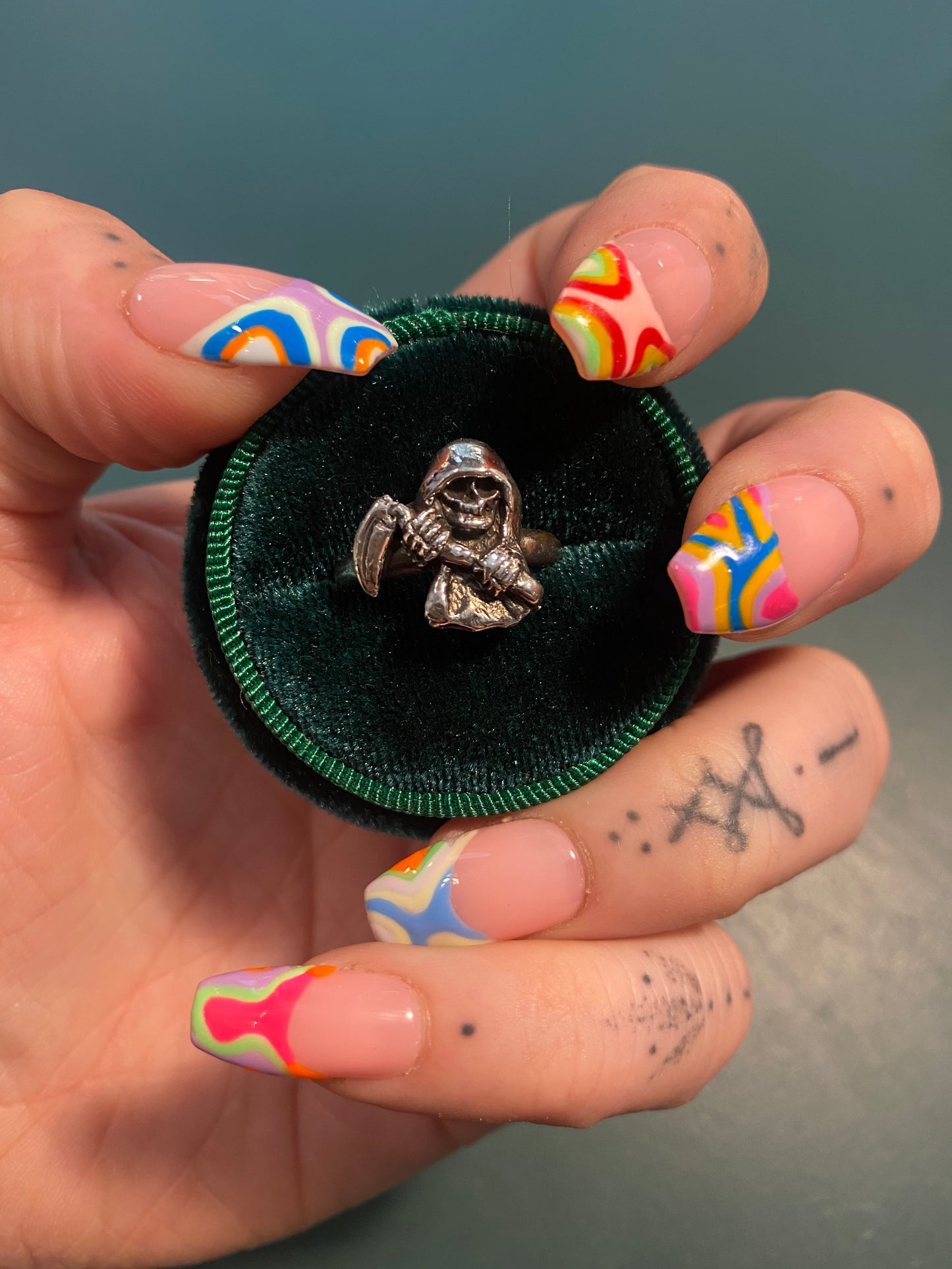 GRIMMIE Grim Reaper Sterling Silver Ring