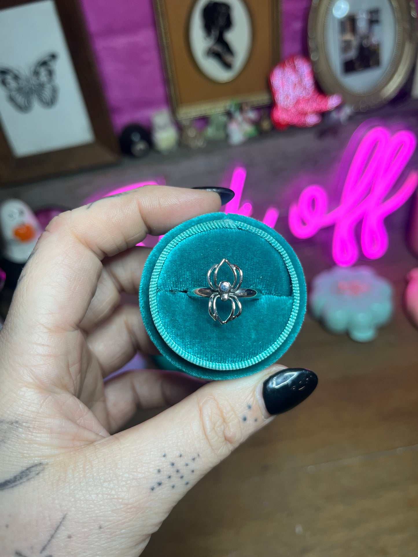 Spider Sterling Silver Ring