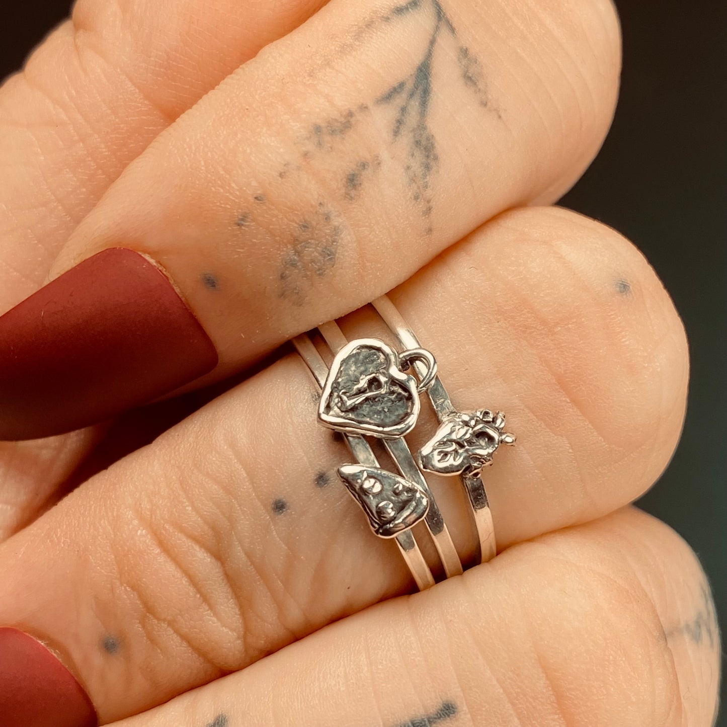 LOVE LOCKED STACKER Sterling Silver Lock Ring