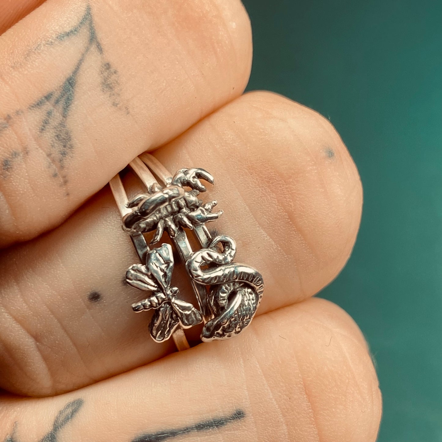 SCORPION STACKER Sterling Silver Ring