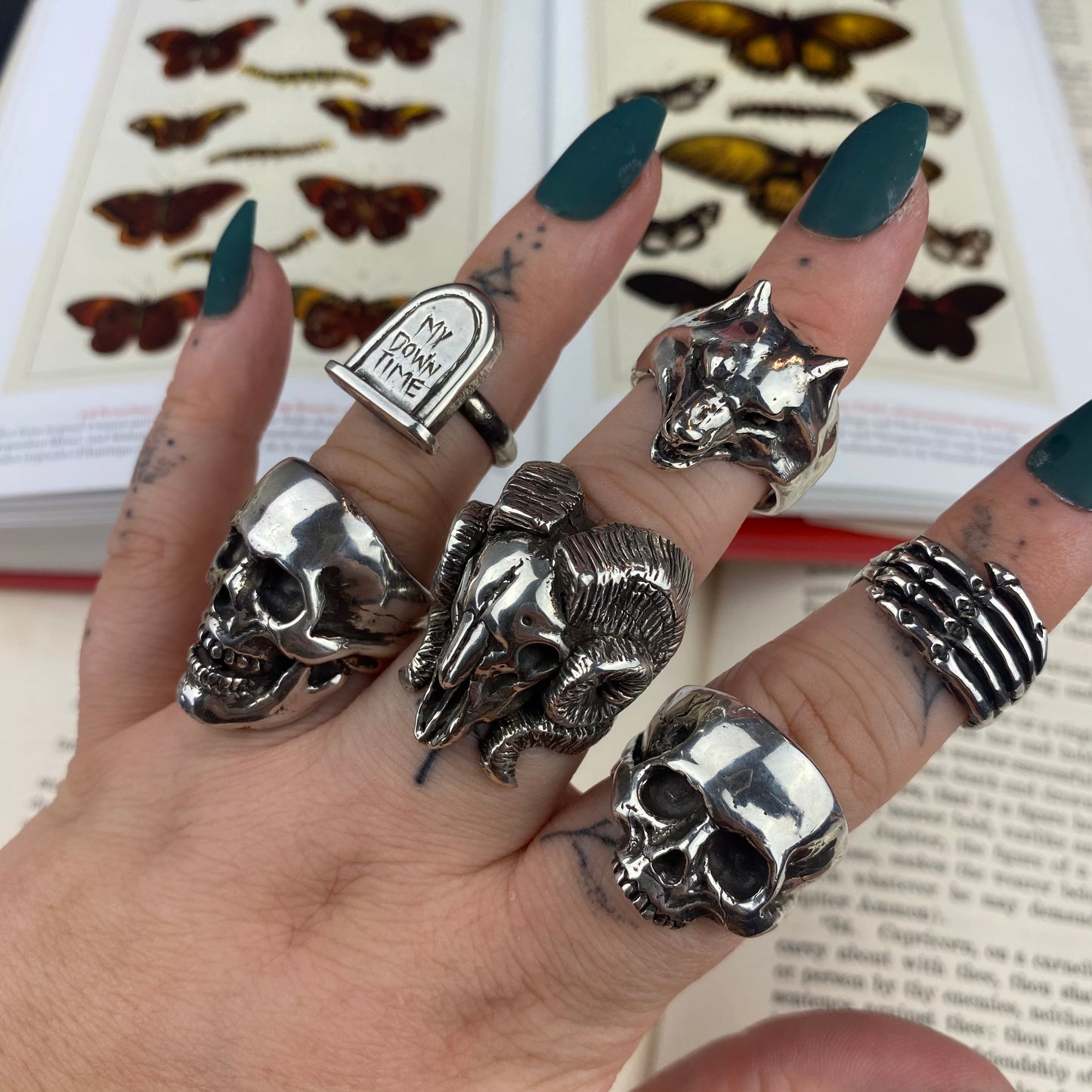 BEYOND HOPE Rams Skull Ring