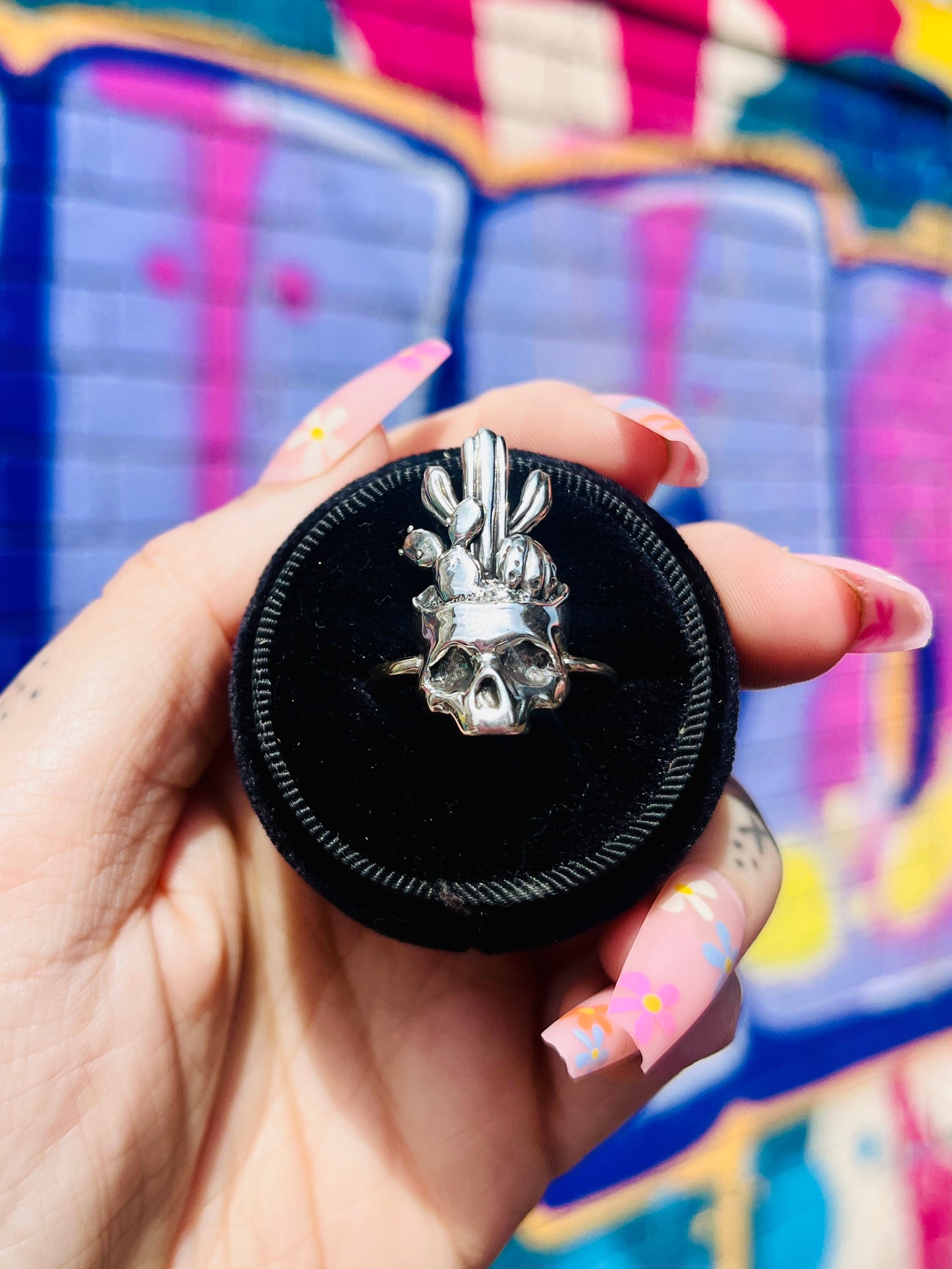 CACTI Skull Sterling Silver Ring
