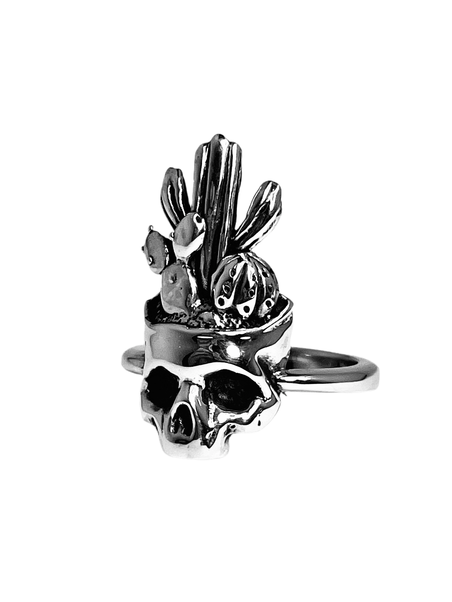 CACTI Skull Sterling Silver Ring