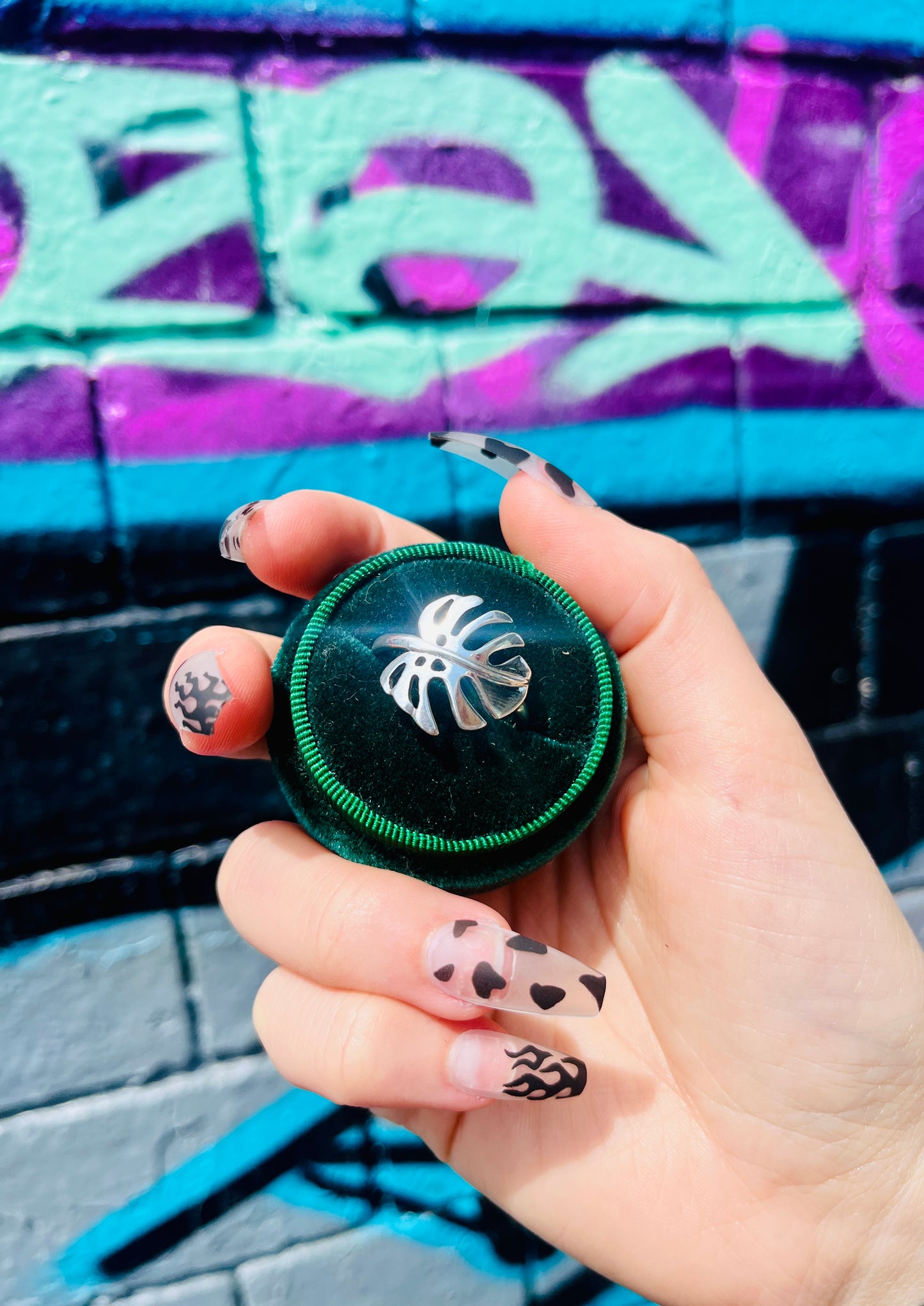 VERIEGATA Monstera Sterling Silver Ring