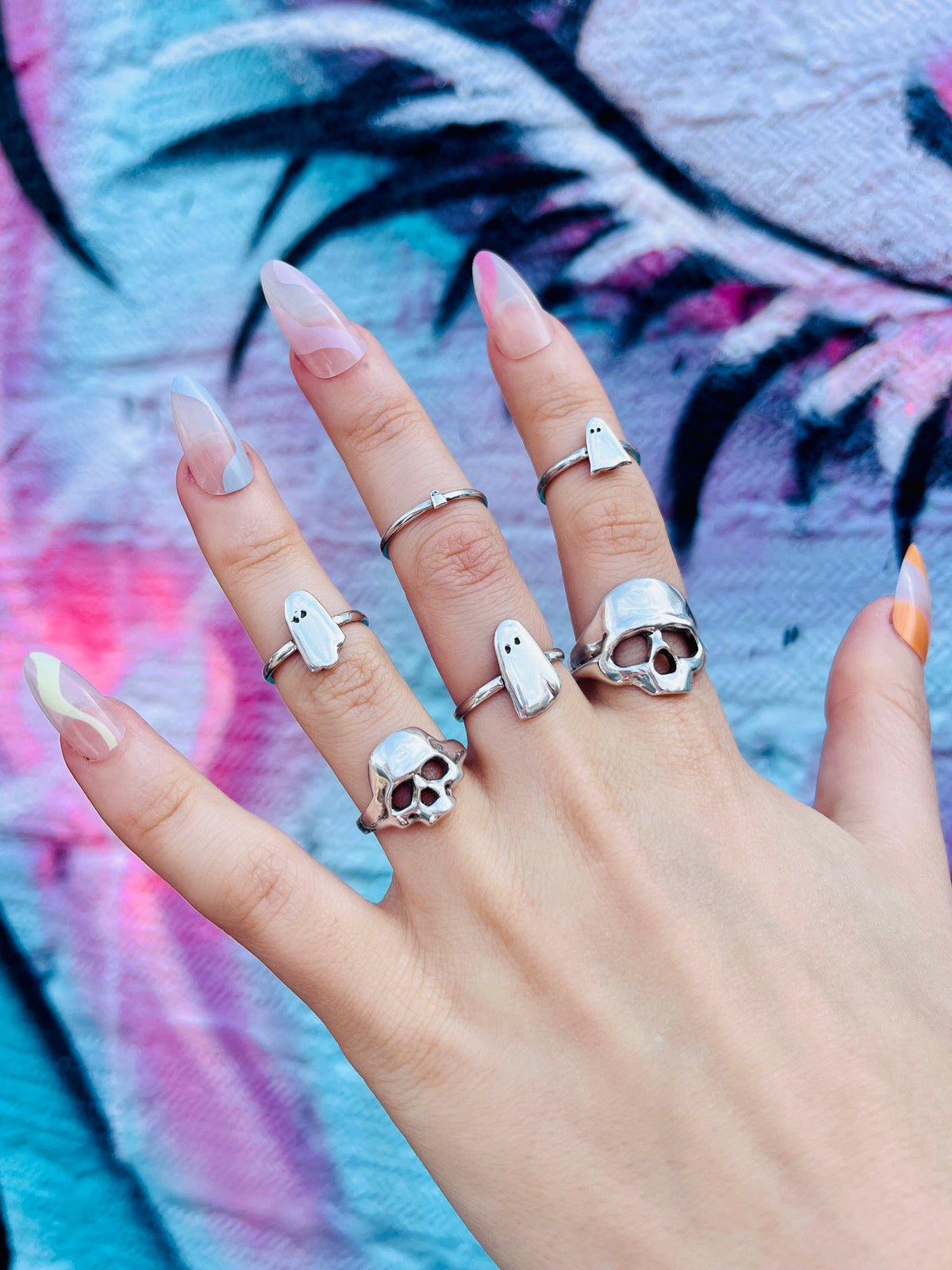 Boo Designs Rings Boo Sterling Silver Ghost Ring – THE LAST JEWELLERS.
