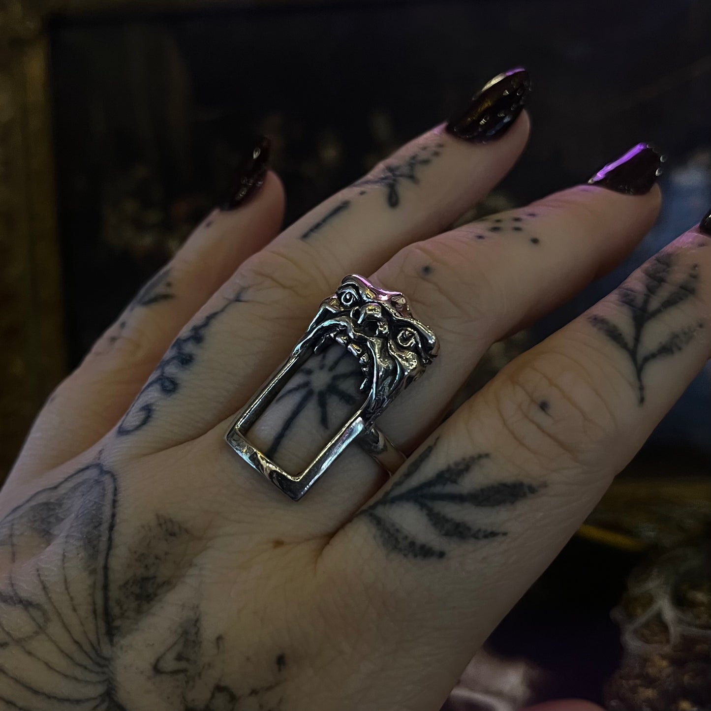 L'enfer Frame Sterling Silver Ring