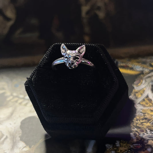 Mini Sphinx Sterling Silver Ring