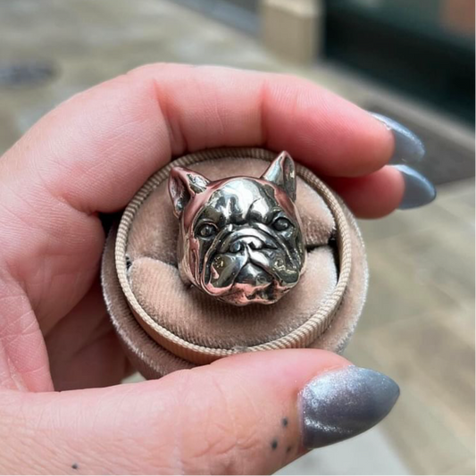 BIG RONNIE Sterling Silver Frenchie Ring