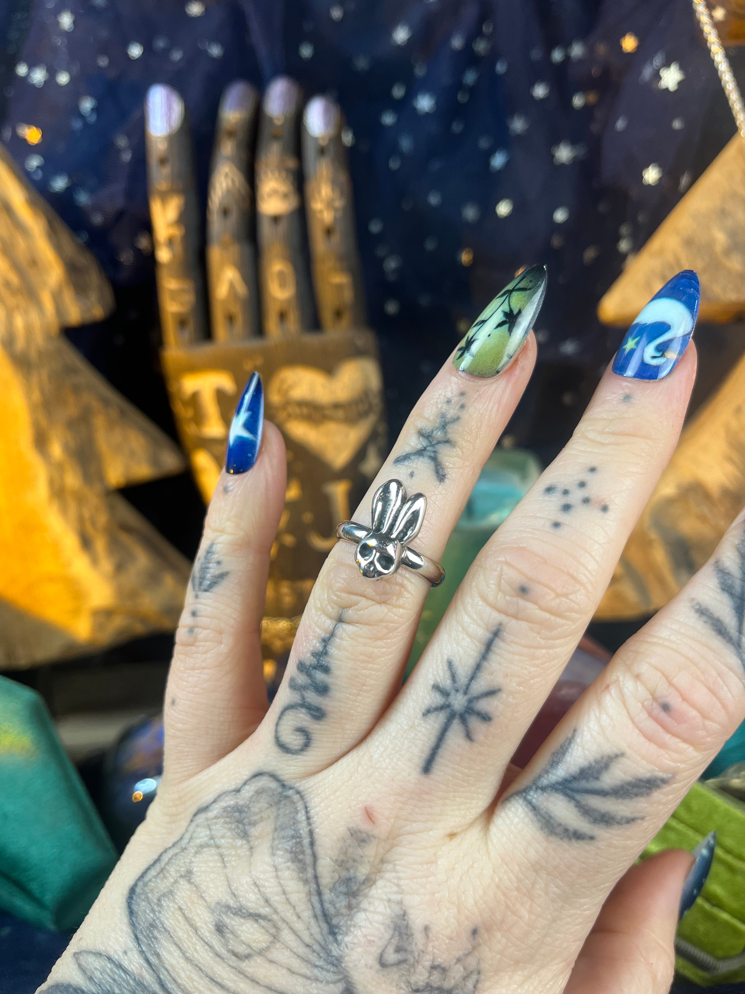 TATTOOS IN STERLING 13 リング Caught Up Semi-Permanent Tattoo. Lasts 1-2 weeks. Painless and