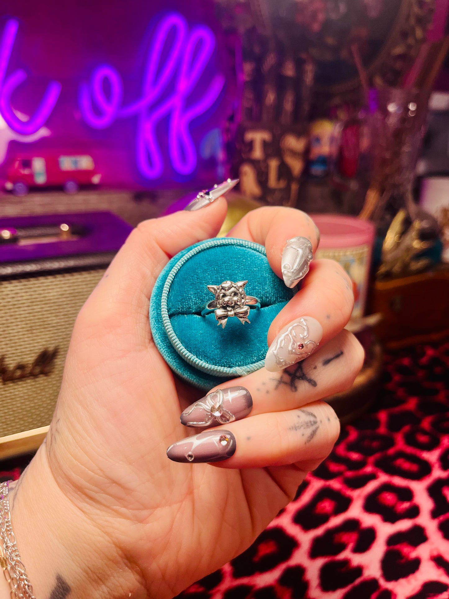 Lamby Lamb Sterling Silver Medium Stacker Ring