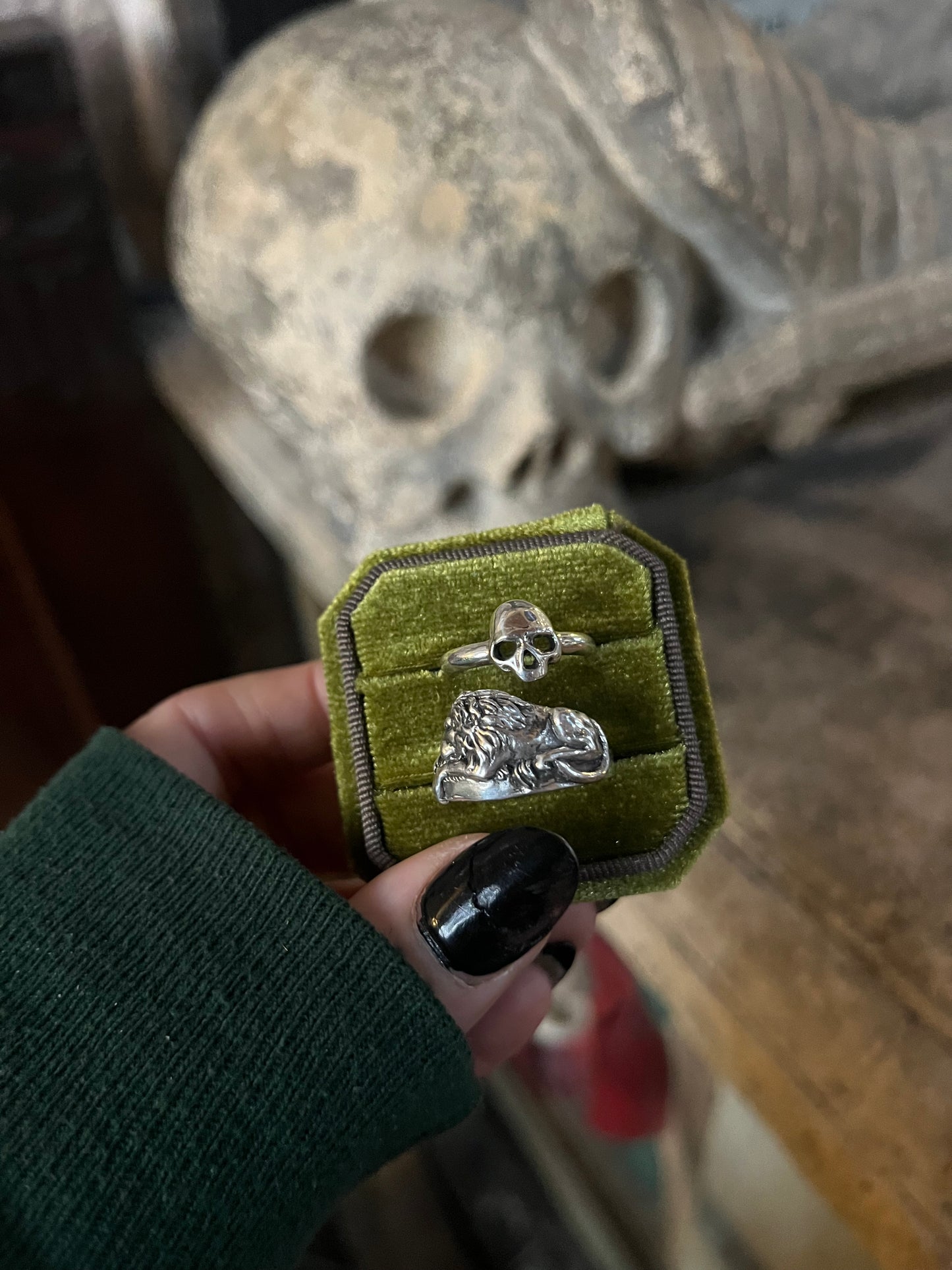 The Sleeping Lion Sterling Silver Ring