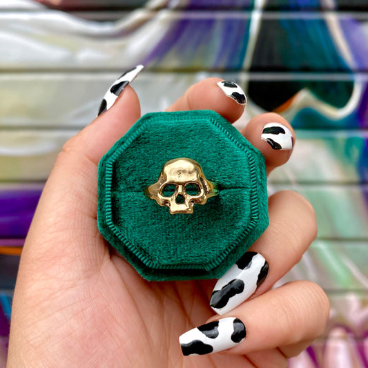 ARCADIA Skull 9ct Gold Ring