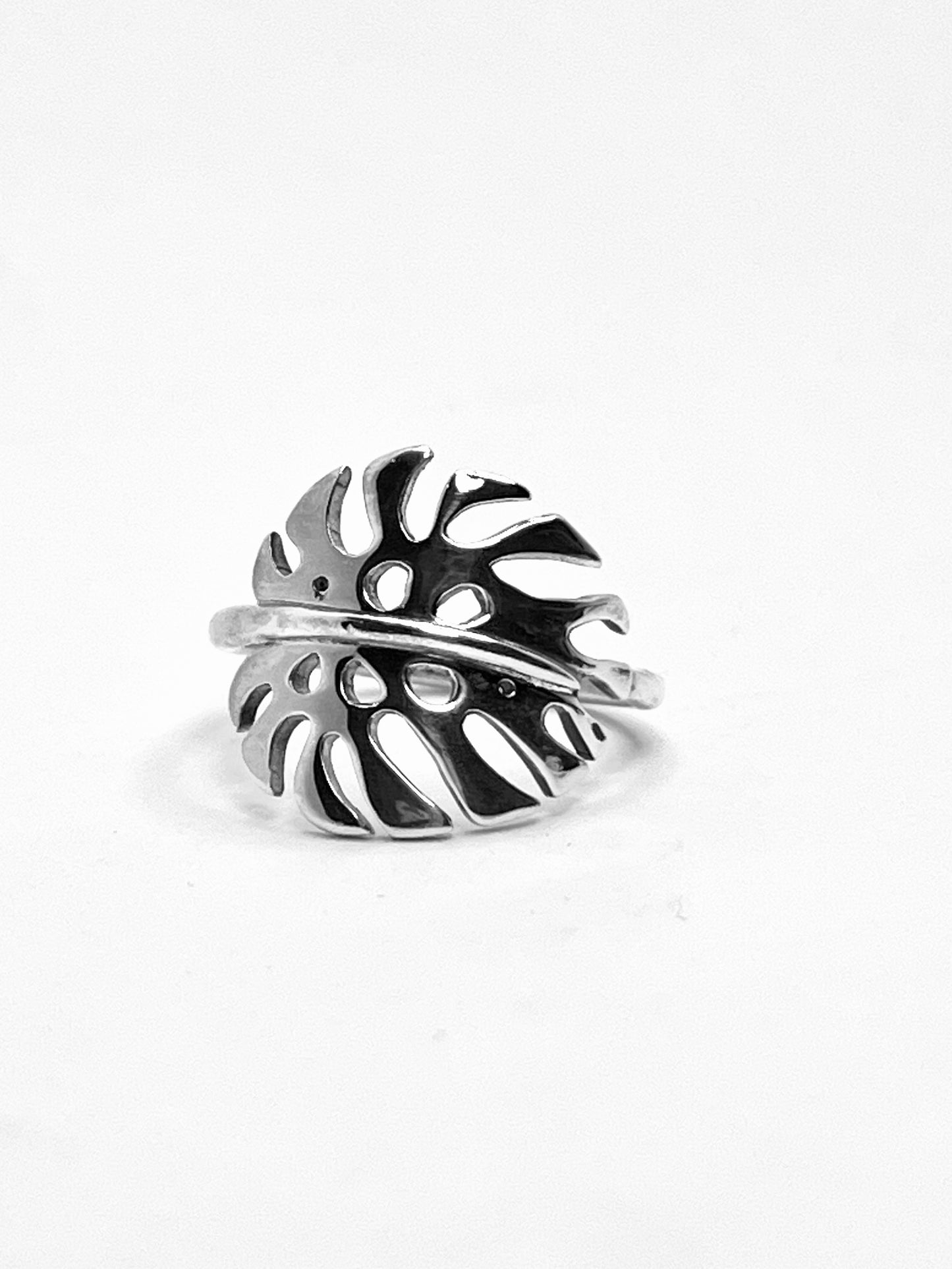 ADANSONII Monstera Sterling Silver Ring