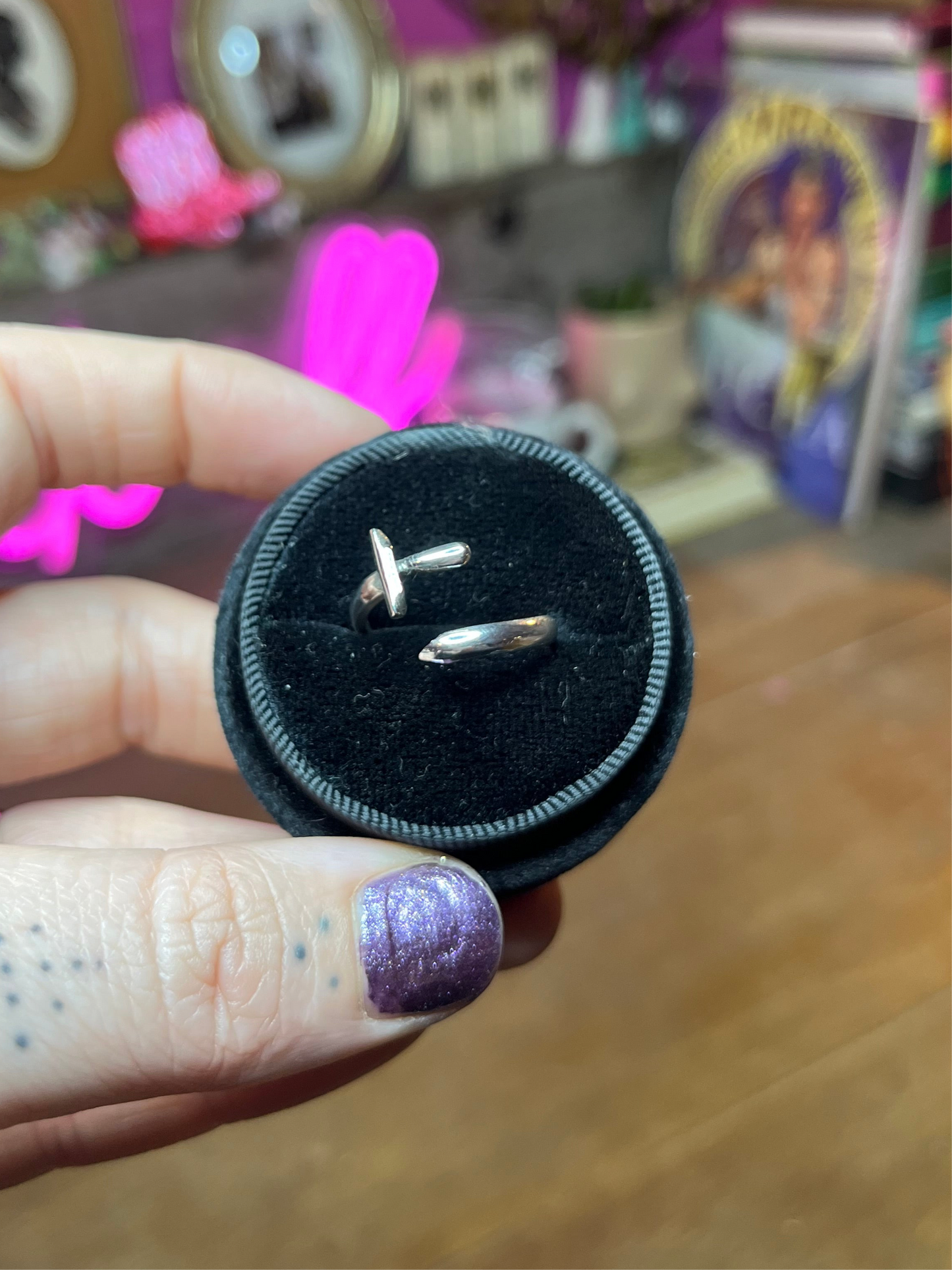 Sword adjustable Sterling Silver Ring