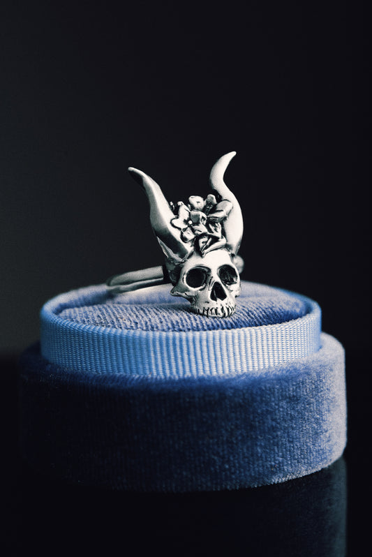 THE DEVILS TRUMPET Datura Sterling Silver Ring