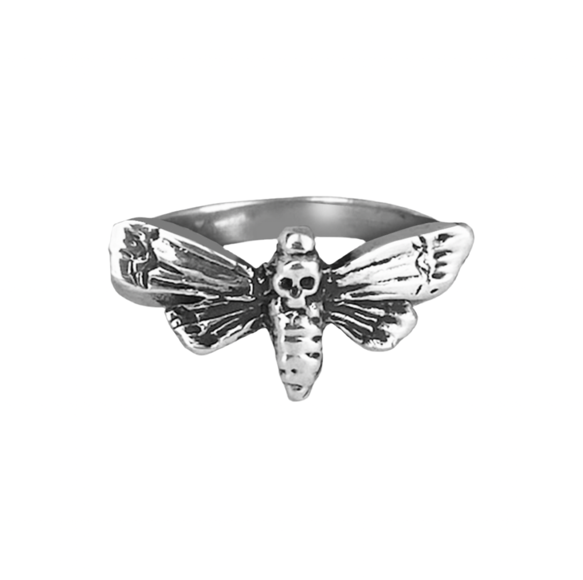 ATROPOS Deaths Head Moth Sterling Silver Ring