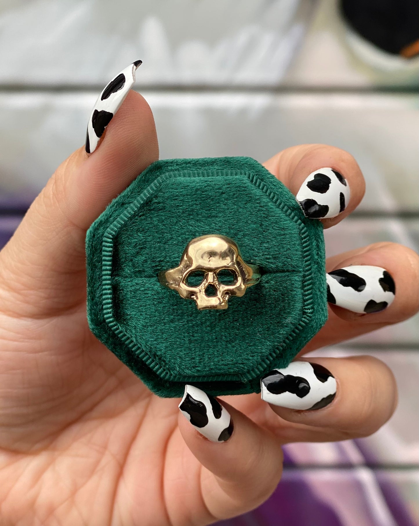 ARCADIA Skull 9ct Gold Ring