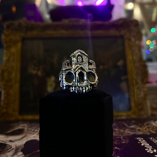 House of Ghosts Sterling Silver Monster Skull Ring