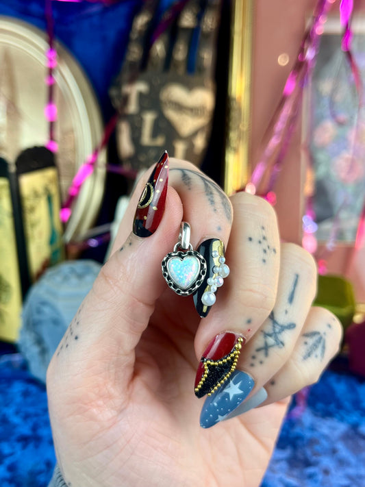 Chain Heart Sterling Silver Pendant